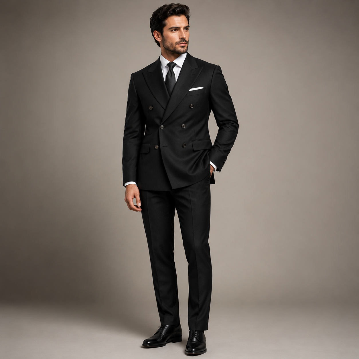 Men's Double-Breasted 2-Piece Suit 5